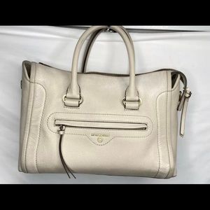 Michael Kors Carine Medium Satchel Purse- Cream